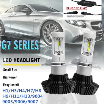 2x 9005 HB3 9006 9012 h7 16000 Lúmenov PhilipsLumiled ZES Čip 160W LED Žiarovky na prestavbu na Auto Svetlomety Hmlové Svetlá DRL