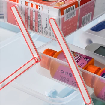 3/2 Vrstva Prenosná lekárnička Úložný Box Plastový Multi-Funkčná Rodina Núdzové Kit Box s Rukoväťou LKS99