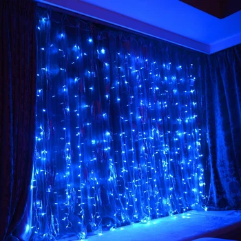 3*3 M Vianočné LED Záves Svetlo String 220V 110V Dovolenku Víla Dekorácie Svetla Svadobné Záhrada strany Nepremokavé osvetlenie