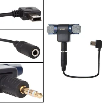 3,5 mm Stereo Mikrofón pre GoPro Hero 3 3+ 4 s 10 Pin Kábel Mikrofónu Adaptér ST-189 a Obojstranná Páska