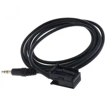3,5 mm Ľahký Áut Auto Rozhranie AUX-in Audio Adaptér MP3 Kábel s CD Kľúč pre Ford MK2/MK3/S-MAX a Príslušenstvo