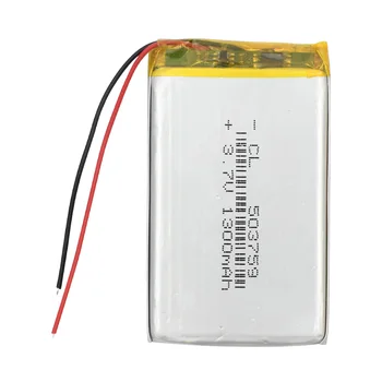 3,7 V 1300mAH 503759 polymer lithium ion/Li-ion Nabíjateľná batéria pre GPS,mp3,mp4,mp5,dvd,bluetooth,model hračka mobile bluetooth