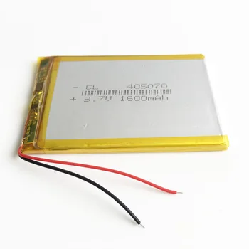 3,7 V 1600mAh Lithium Polymer Akumulátor Li ion lipo Nabíjateľná Batéria Pre E-knihy mobile power bank DIY Tablet PC 405070