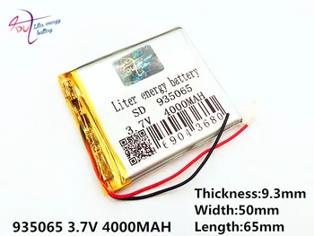 3.7 V,4000mAH 935065 (polymer lithium ion / Li-ion batéria ) Liter energie pre Inteligentné hodinky,GPS,mp3,mp4,mobilný telefón,reproduktor