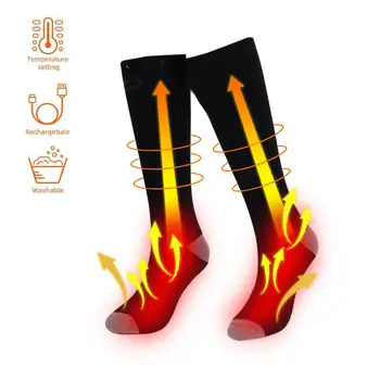3,7 V 4500 MAh Elektrické Kúrenie Ponožky 3 Teplotné Úrovne Pre Zimné Nabíjateľná Nohy Ohrievačov Tepelnej Ponožky Elektrické Ponožky