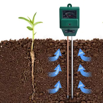3 in1 Záhradné Rastliny Kvety Pôdne PH Tester Rastliny Rastu Vlhkosti Intenzita Svetla Meter Nástroj Nástroj na Testovanie