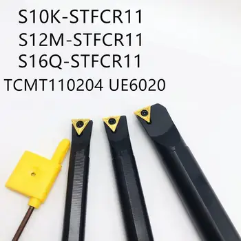 3 kusy S10K-STFCR11 S12M-STFCR11 S16Q-STFCR11 91 stupeň vnútorného otvoru pre skrutku otočením držiaka nástroja + 10 kusov TCMT110204