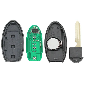 3 Tlačidlo Smart Remote príveskom, 433MHZ s 47 Čip pre Infiniti JX35/QX60 FCC ID: KR5S180144014
