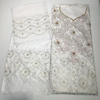 3 v 1 afriky bazin riche textílie s korálkami&kamene tissu africain 7yds žakárové povodí getzner brocade, perlové textílie na svadby
