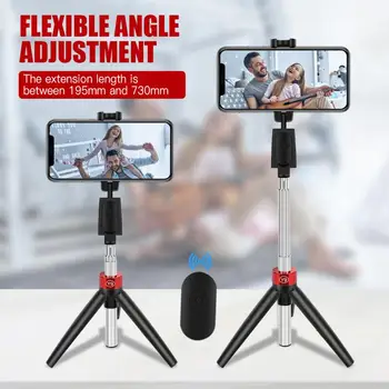 3 V 1 Statív Selfie Stick Bezdrôtová Držiak Univerzálny Pre Smartphone Xiao IPhone Facetime Natáčať Video Vlog Samospúšť