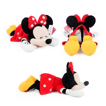30/46 cm Disney Mickey Minnie Mouse Cartoon Plnené Plyšové Spánku, Vankúš, Bábiky, Hračky Pre Dievča Detí, Narodeniny, Vianočné Darčeky