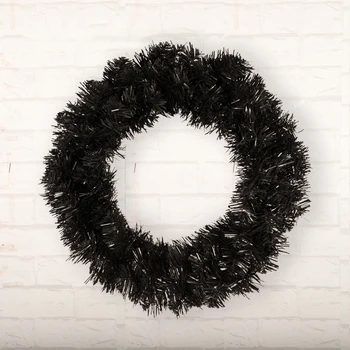 30 cm Black Vianočné Girlandy Christms Stromu Visí Vianočný Veniec Led Svetelné Vianočné Prívesok šťastné a Veselé Vianoce, Výzdoba Pre Home 2020