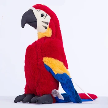 30 cm Roztomilý Plyšový Papagáj Bábiky Hračky Cartoon Zvierat Reálnom Živote Papagáj Plnené Dekorácie, Bábiky, Hračky Pre Deti Narodeniny B37