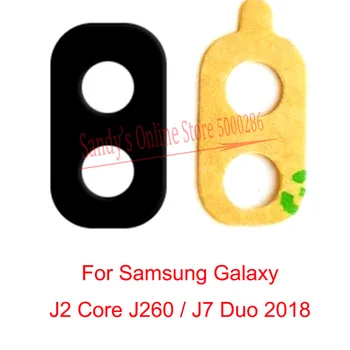 30 Ks/Veľa Nových Zadná Kamera, Sklenený Objektív Pre Samsung Galaxy J2 Core J260 / J7 Duo 2018 J720F J720 SM-J720F Späť Fotoaparát, Sklenený Objektív