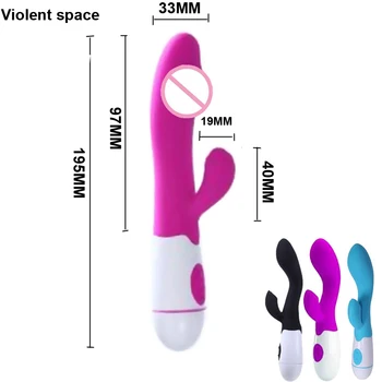 30 Rýchlosti Silný Vibrátory Pre Ženy Stimulátor Klitorisu Silikónové Dildo Vibrátor Sexuálne Hračky Pre Ženy Čarovná Palička Vibrador Mujer