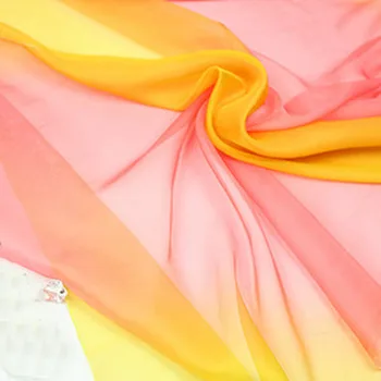 30 Šifón Textílie Tenké Letné Väzbe Tečie Ombre Hodvábne Mäkké, Ľahké Priedušná DIY Šaty Cosplay