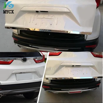 304 Nerezovej Ocele Zadné zadné dvere Spodného Veka batožinového priestoru Kryt Výbava Príslušenstvo Pre Honda CRV CR V roku 2017 2018 2019