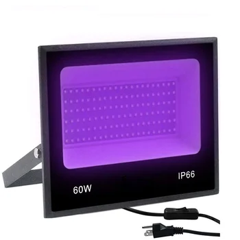 30W 60W AC85-265V UV LED Svetlomet IP66 Nepremokavé Ultra Violet Vonkajšie Blacklight Fáze Svetlo pre Halloween Narodeninovej Party
