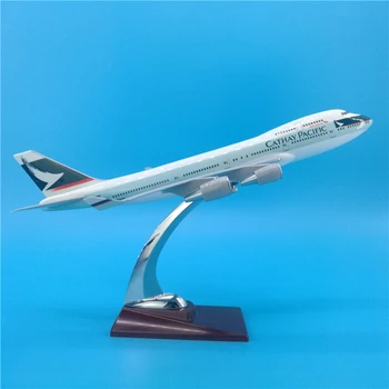 32 cm B747 Cathay Pacific Živice Modelu Lietadla Boeing 747 Lietadlo Dýchacích ciest Model Medzinárodnej Leteckej dopravy Rovine Model Stáť Plavidlá