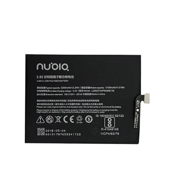 3200mAh Li3932T44P6h806139 Originál Batériu Mobilného Telefónu Pre ZTE Nubia Z17 Dual SIM TD-LTE NX563J Batérie, Akumulátora