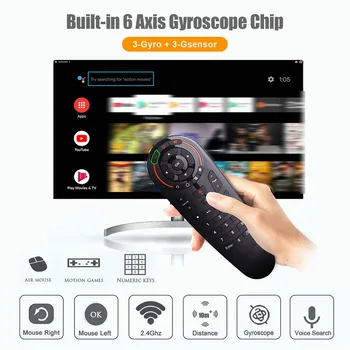 33 tlačidlá IČ Vzdelávania G30S Vzduchu Myši Hlas, Diaľkové Ovládanie G30 Gyro Snímanie 2.4 G Bezdrôtový Smart remote pre Android TV Box H96 Max