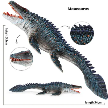 34 CM Simulácia Jurský Hračka dinosaur Mosasaur Liopleurodon plastikový Model Obrázok dinosaura model dekorácie