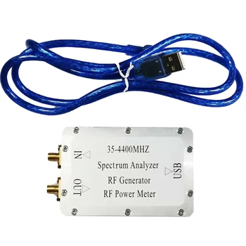 35-4400MHz Hliníkovej Zliatiny RF Power Meter Prenosné Generátora Signálu Profesionálny PC USB Portu, Údržbu, Meranie a Vysokej Rýchlosti