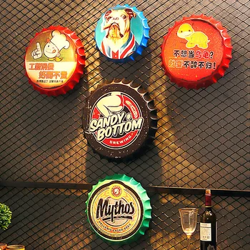 35 CM Kovové Fľaše Spp Pivo Cafe Bar Dekorácie Dosky Retro Dekorácie Vintage Stene Visí Umenie Doska Domova Príslušenstvo