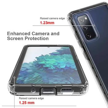 360 celého Tela Screen Protector Transparentný Silikónový obal Pre Samsung s20FE Farebné TPU Nárazníka Hybrid Anti Šok Brnenie Telefón Prípade