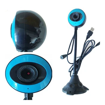 360 Stupňov webová Kamera 480p USB Kameru Otočná Video Nahrávanie Webová Kamera S Mikrofónom Pre PC a Periférnych zariadení USB2.0