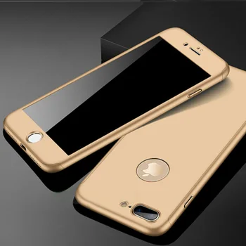 360 Úplné Pokrytie Telefón puzdro Pre Apple iPhone 11 Pro Max 6 7 8 Plus X XS MAX XR Luxusný Pevný Ochranný Kryt s Tvrdeného Skla