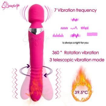 360°Otáčanie kúrenie Vibrátor Sexuálne hračky pre ženy Stimulátor Klitorisu Sexuálne hračky pre dospelých, G Mieste Pošvy vibrátor Žena VEĽKÚ Robertek