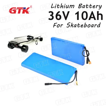 36V 10Ah Lítium-iónová batéria 18650 buniek pre 500W skateboard motorelectric skúter skladací elektrický bicykel +2A nabíjačku