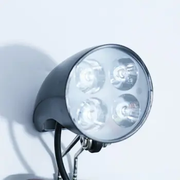 36V 48V klince Svetlo Skúter Lampa Elektrický Bicykel 4 LED Predných Svetlometov Ultra-Jasného svetla Reflektorov s Horn