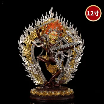37 CM veľké dobrá trieda gold gilding Buddha mosadzná socha DOMOV rodinný účinnú ochranu Tibetskej Kurukulla dakini ZUOMING Buddha