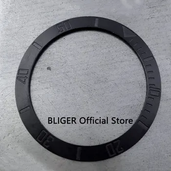 38mm kartáčovaný čierna keramická fazeta vložiť fit 40 mm sledovať prípade SUB Automatické hodinky pánske hodinky vyrobené BLIGER factory BB13