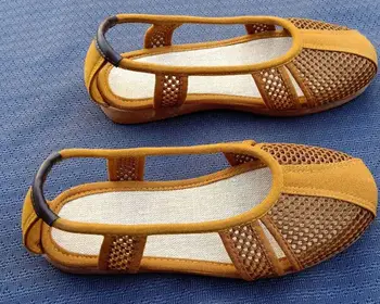 3color hnedá/sivá/žltá lete čistá shaolin mních kung fu topánky sandále Budhistické položiť meditácia zen lohan arhata topánky