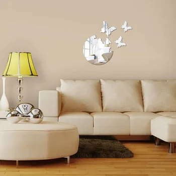 3D Butterfly Zrkadlo Samolepky na Stenu Obývacia Izba, Spálňa, Kúpeľňa Domáce Dekorácie DIY Akryl Zrkadlo Nálepky Dekoračné Nálepky