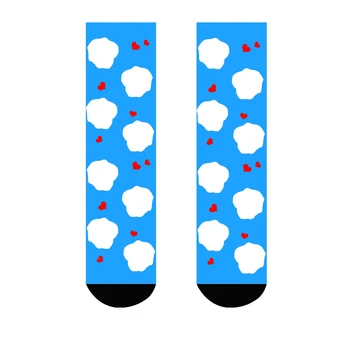 3D Diy Vytlačené Osobné Vlastné Ženy&pánske Športové Ponožky Srdce Farebné Tlač Umenie, Dizajn, Dlhá Ponožka Vianočný Darček
