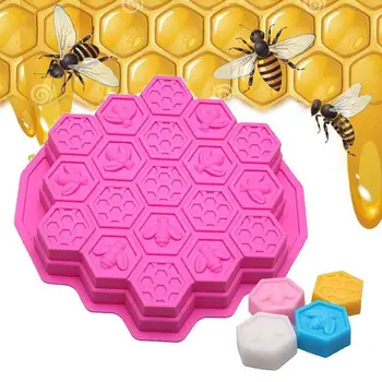 3D Honeycomb Včely Mydlo Plesní, Silikónové Formy Torte Čokoláda, Formy Ice TrayMaking DIY Remeselníci Mydlo Forme Formy