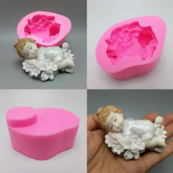 3D kvetinová víla silikónové formy fondant tortu formy živice sadrové čokoláda sviečka candy formy doprava zadarmo