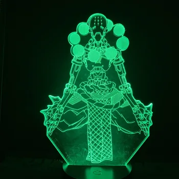 3d Lampa Hrdina Tekhartha Zenyatta Dobrodruh 3D Ilúziu Overwatch Putovanie Mechanické Mníchov pre Chlapca Dieťa Darček Led Nočné Svetlo