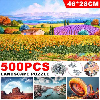 3D Puzzle S Obrázkom Puzzle 500 Kusov Mini Papier Montáž Puzzle Hračky Pre Dospelých, Deti, Vzdelávacie Hry, Hračky
