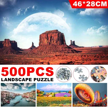 3D Puzzle S Obrázkom Puzzle 500 Kusov Mini Papier Montáž Puzzle Hračky Pre Dospelých, Deti, Vzdelávacie Hry, Hračky