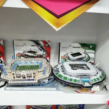 3D Puzzle, Stavebnice Svete Futbalový Štadión detské Puzzle DIY Stavebné Bloky Hračka Vzdelávania, Vzdelávacie Hry, Hračky
