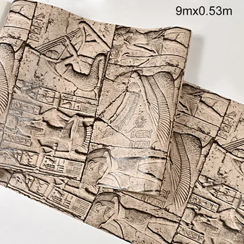 3D Starovekých Egyptských Tapety TV Papier Pozadí Steny, Spálne, Obývacia Izba Tapety Samolepky na Stenu Domáce Dekorácie