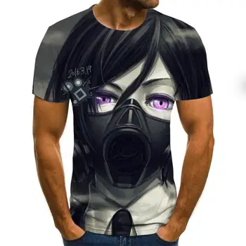3D t shirt Mužov tričko Lete Anime T-Shirt Short Sleeve T O tvaru Topy Kvapka Loď