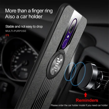 3D Tkaniny telefón prípade Oppo Realme 7 Pro A5 2020 prst krúžok držiak magnet auto kryt na Realme7 Realme7pro 7pro 5 9 A9 2020