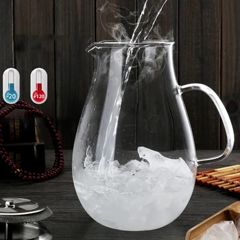 3in1 PINDEFANG 2.0 L Ľadový Čaj Kanvica + 2x 400 ml Giftset Borosilikátového Skla Fľaša na Vodu Moderné Drinkware Domov Šťavy Riadu