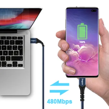 3ks 3A USB Typu C Kábel Rýchle Nabíjanie Mobilného Telefónu Android Nabíjačku 1M/1,8 M/3 M-Typ-C Dátový Kábel Pre Huawei P40 Samsung Xiao